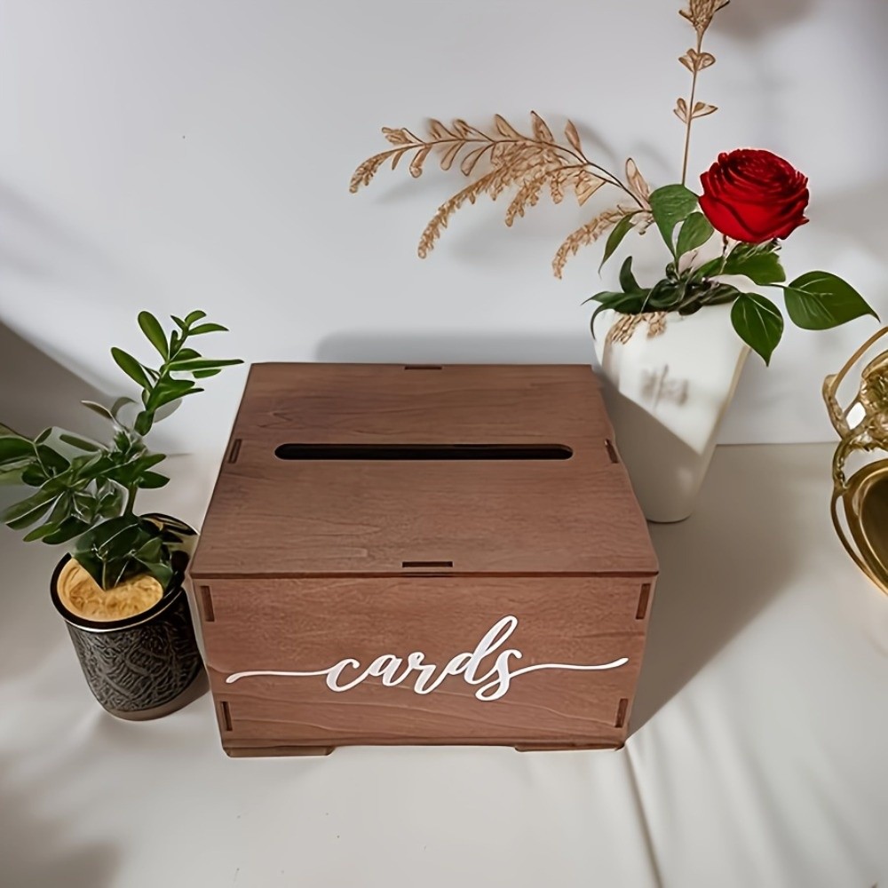 Yeni Ahşap Düğün Kart Kutusu D - Wedding Card Box incelemesi ve fiyatı