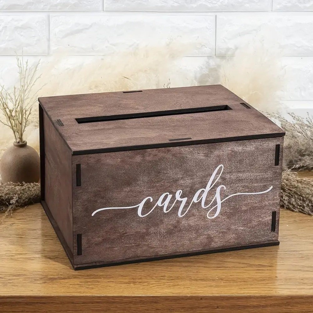 Yeni Ahşap Düğün Kart Kutusu D - Wedding Card Box incelemesi ve fiyatı
