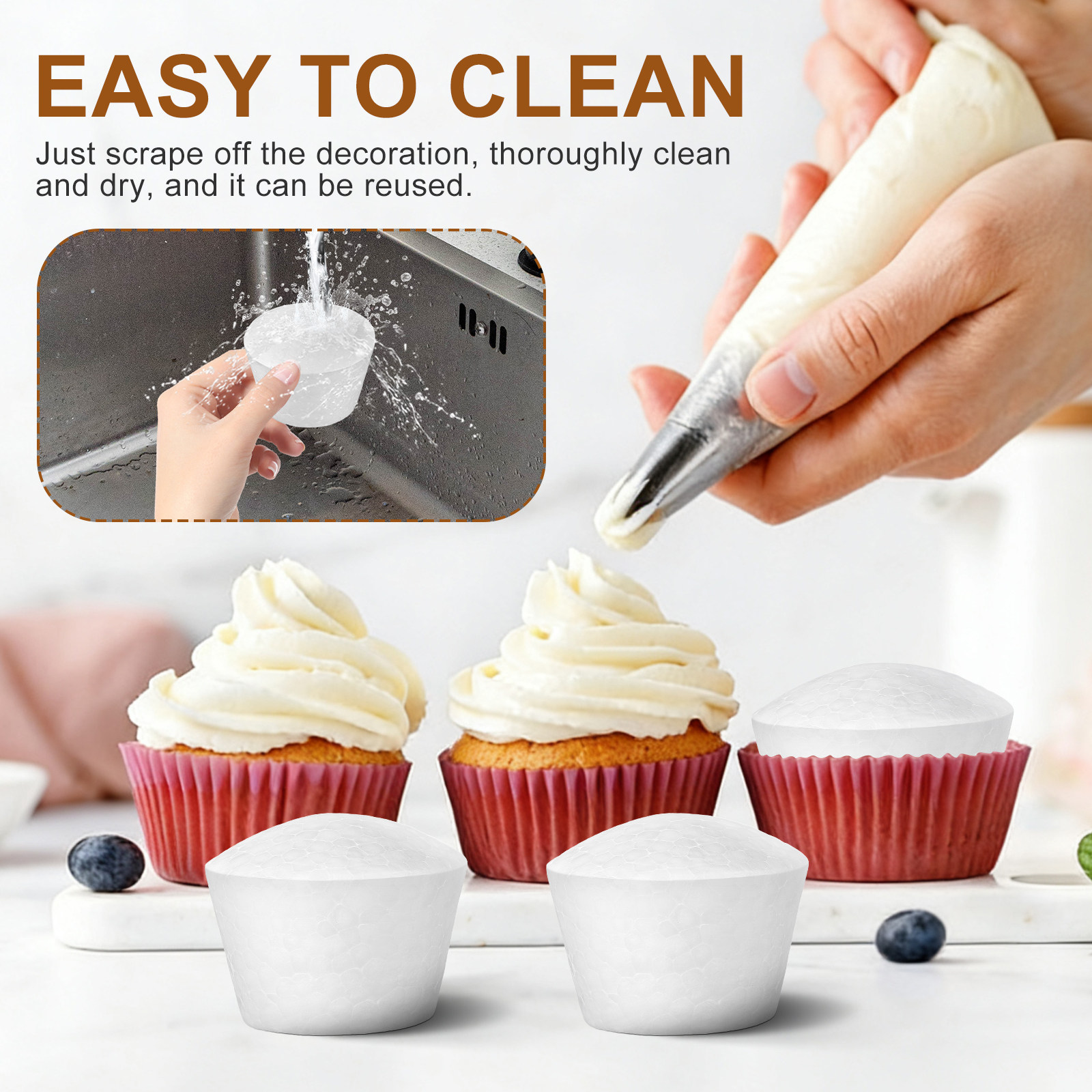 20 Adet Kek DIY Cupcake Köpükl - Wedding Cake Supply incelemesi ve fiyatı
