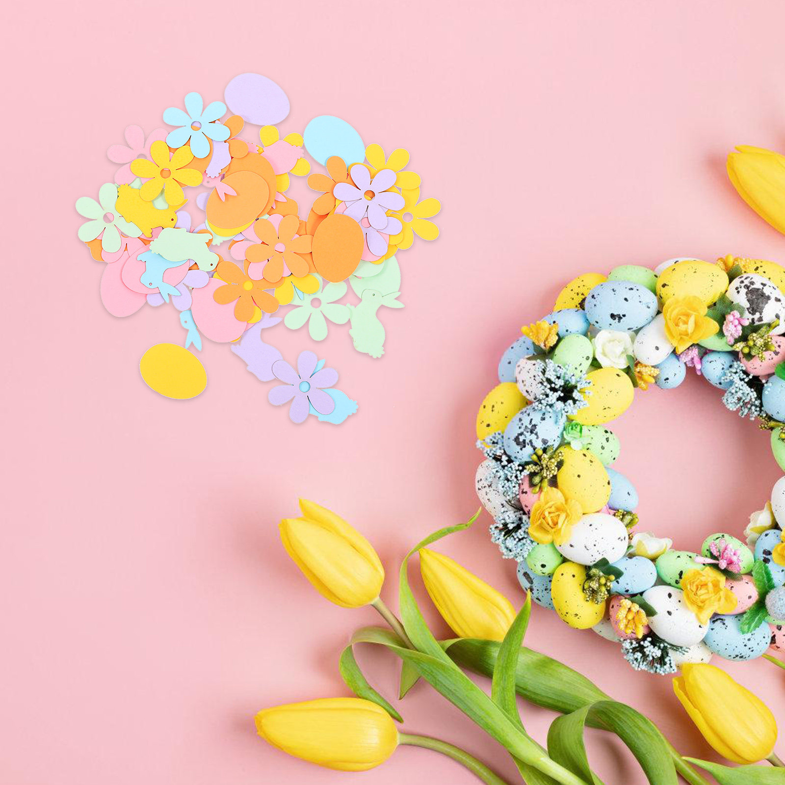 100 Adet Tavşanlı Paskalya Kon - Papercraft Supply Confetti incelemesi ve fiyatı