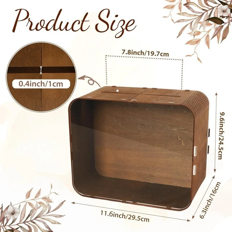Ahşap Düğün Kart Kutusu Akrili - Wedding Card Box incelemesi ve fiyatı