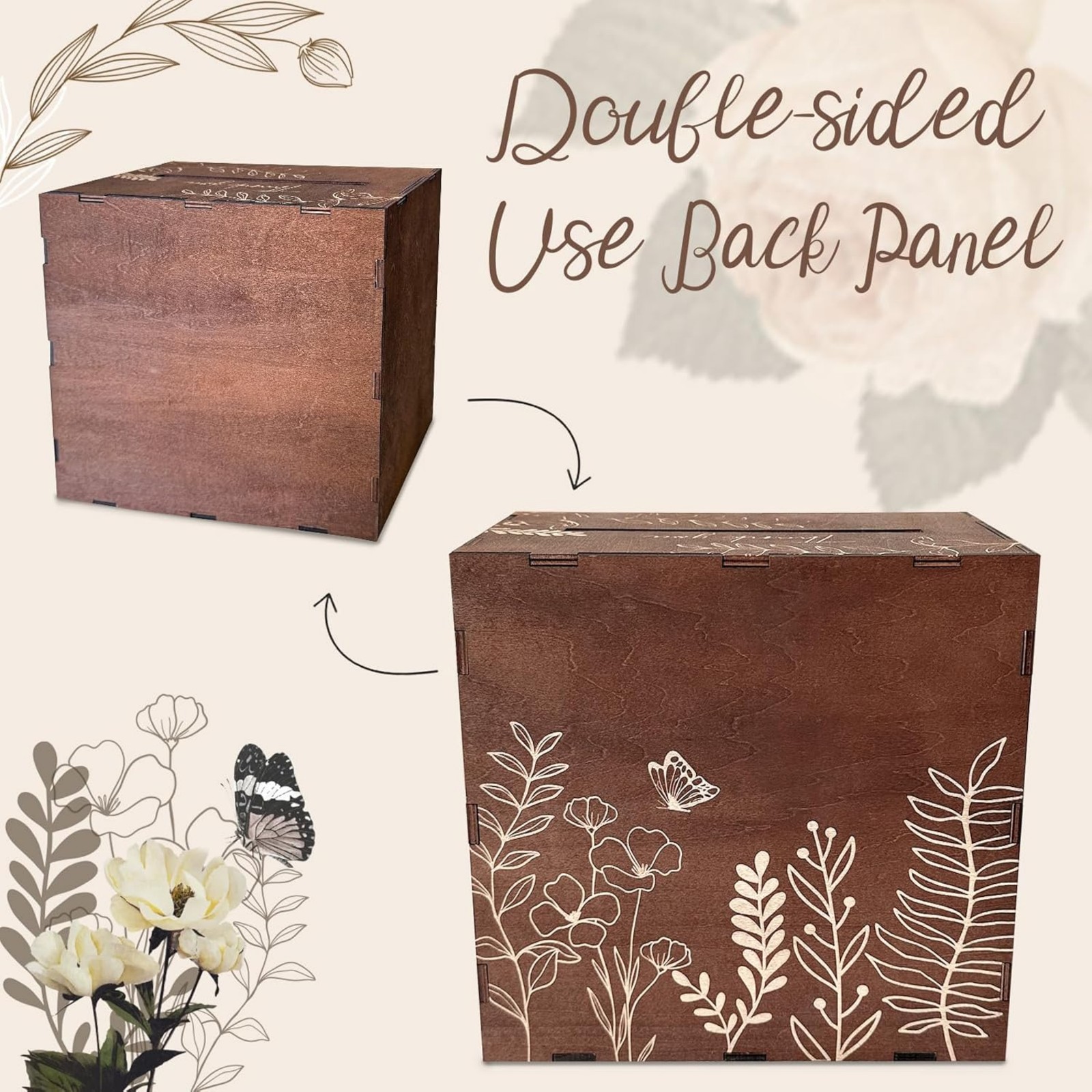 Düğün Resepsiyonu için Kahvere - Wedding Card Box incelemesi ve fiyatı
